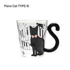 Creative Cat Glass Milk Mug