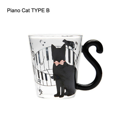 Creative Cat Glass Milk Mug
