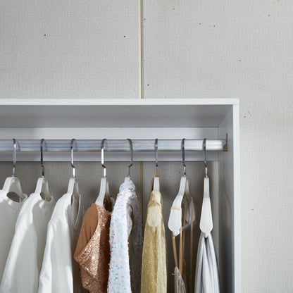 YG-302 Closet Organizer System, Closet System with Clothing Racks