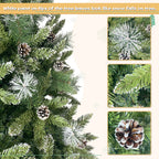 Christmas Tree Decorated with 65 Pine Cones