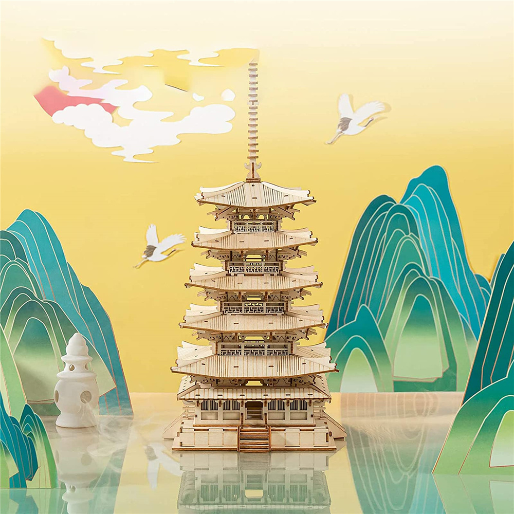 275pcs DIY 3D Wooden Puzzle Game Assembly Constructor Toy Secondary image