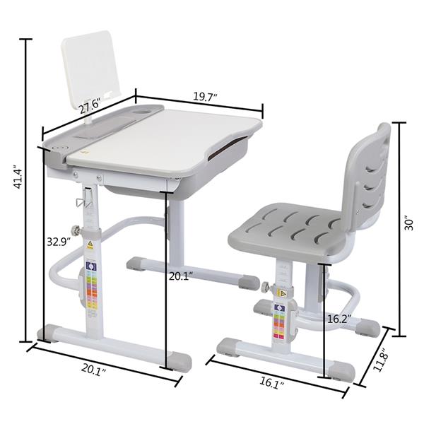 70CM Lifting Table Can Tilt Children Learning Table And Chair