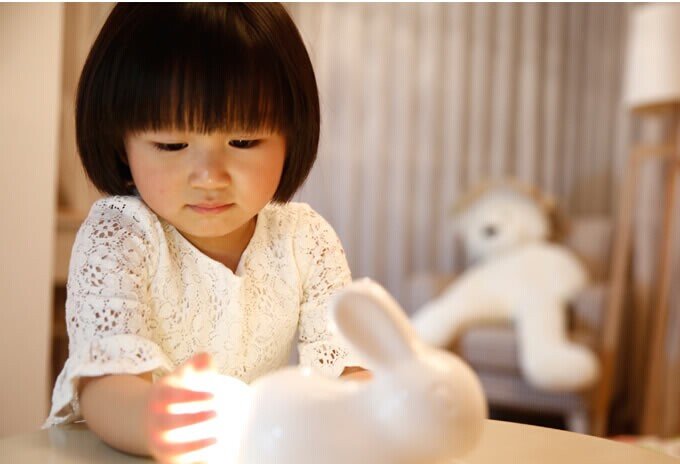 Rabbit Night Lamp With Piggy Bank