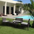4PCS Rattan Patio Furniture Set