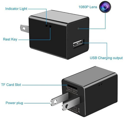 HD 1080P WIFI USB Charger Mini Spy Hidden Camera