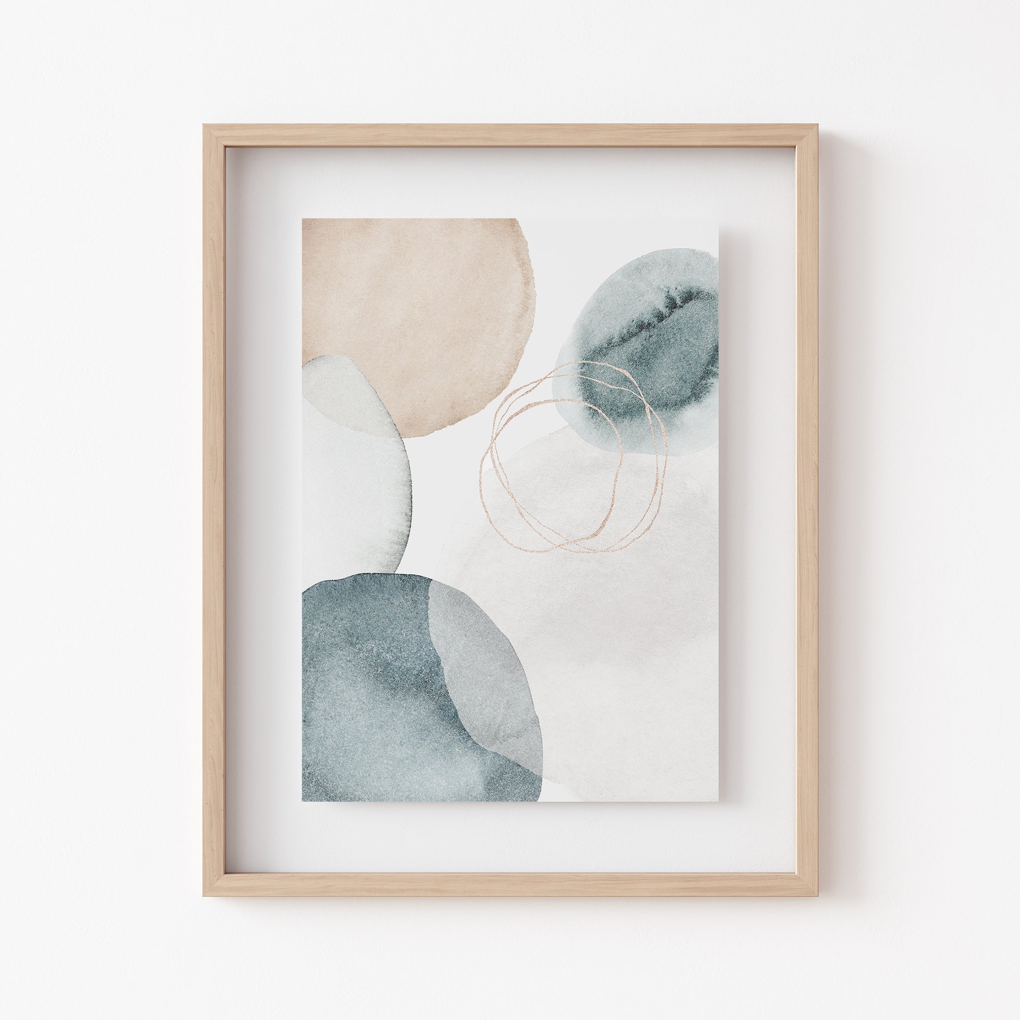 Abstract watercolor print Main image