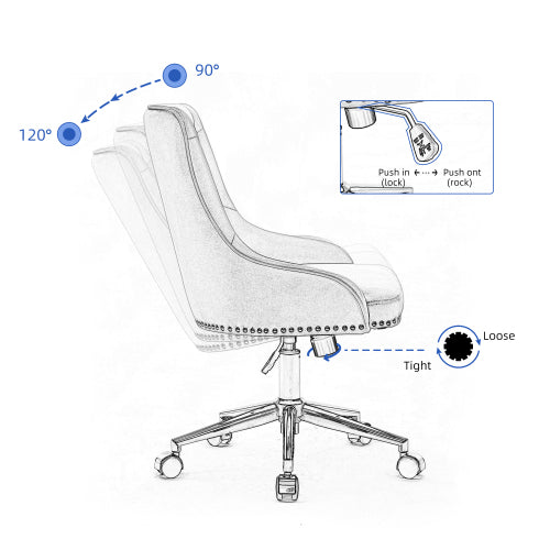 Home Office Desk Chairs Leisure Chairs for Bedroom Living Room