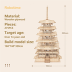 275pcs DIY 3D Wooden Puzzle Game Assembly Constructor Toy
