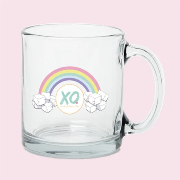 Rainbow XO Glass Mug Main image