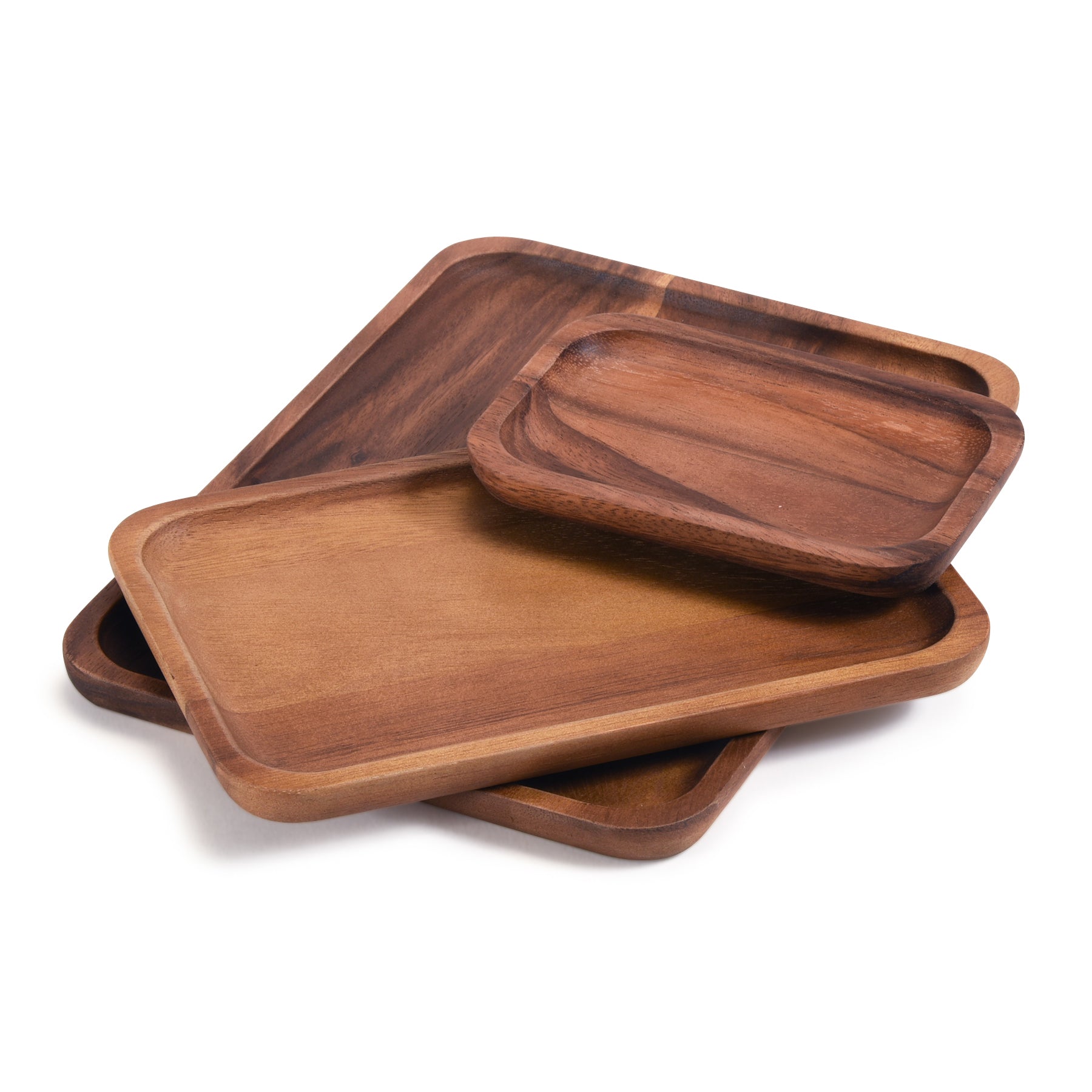 Set of 3 Rectangular Plates - 1 each size Secondary image