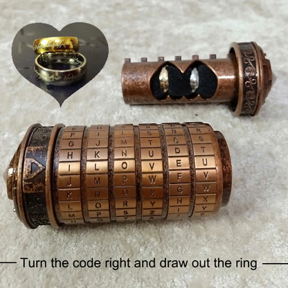 Handmade Metal Cryptex locks Leonardo da Vinci code toys