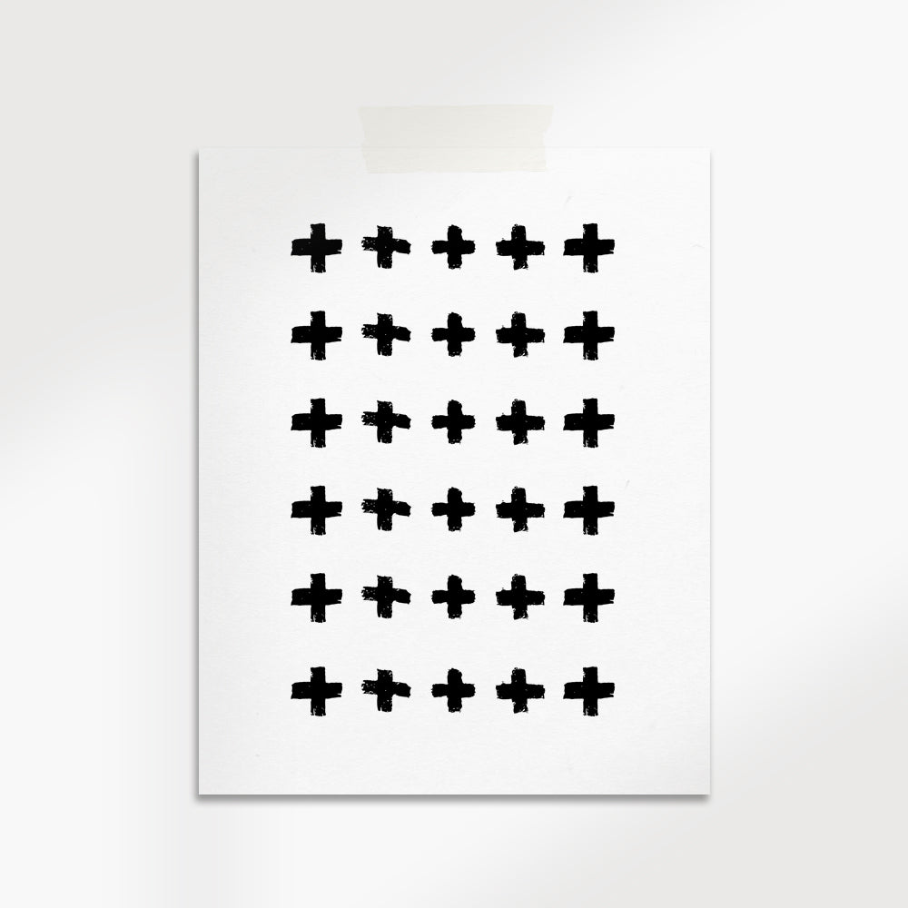 Cross Pattern Geometric Abstract Art Secondary image