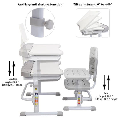 70CM Lifting Table Can Tilt Children Learning Table And Chair