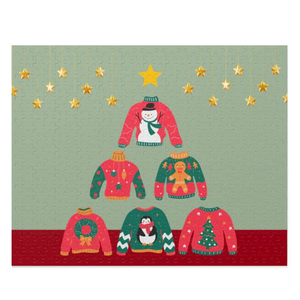 Christmas Ugly Sweater Tree Jigsaw Puzzle 500-Piece Main image