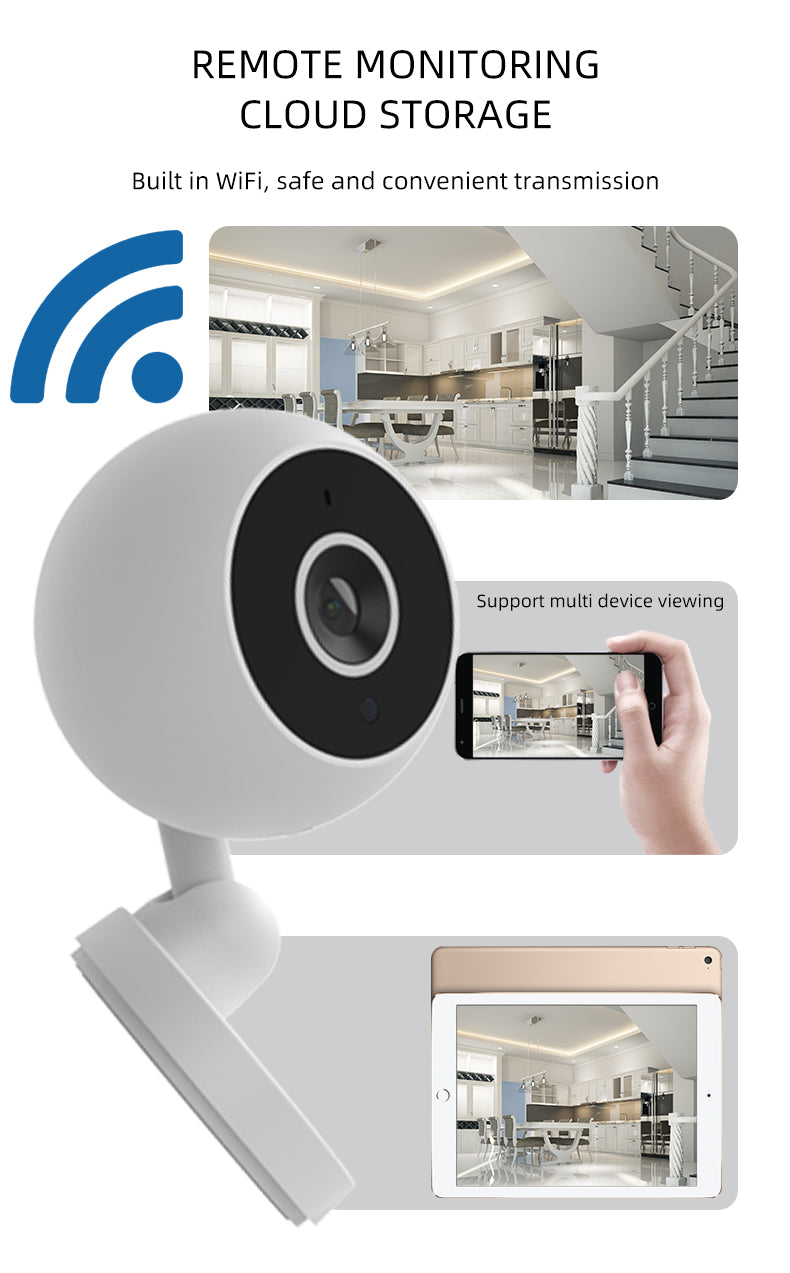 HD 1080P Smart Wifi Camera Network Home Security Camera 360° Rotate