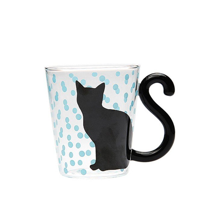 Creative Cat Glass Milk Mug