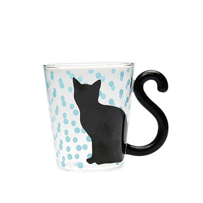 Creative Cat Glass Milk Mug