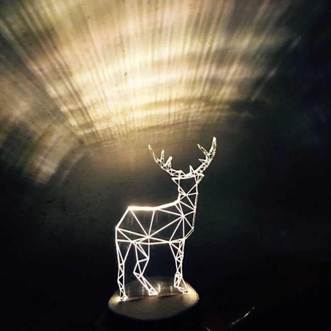 Transparent Fawn LED light