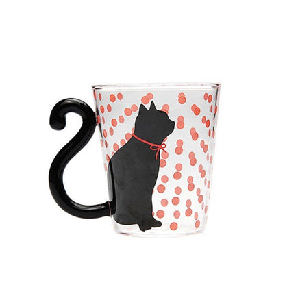 Creative Cat Glass Milk Mug