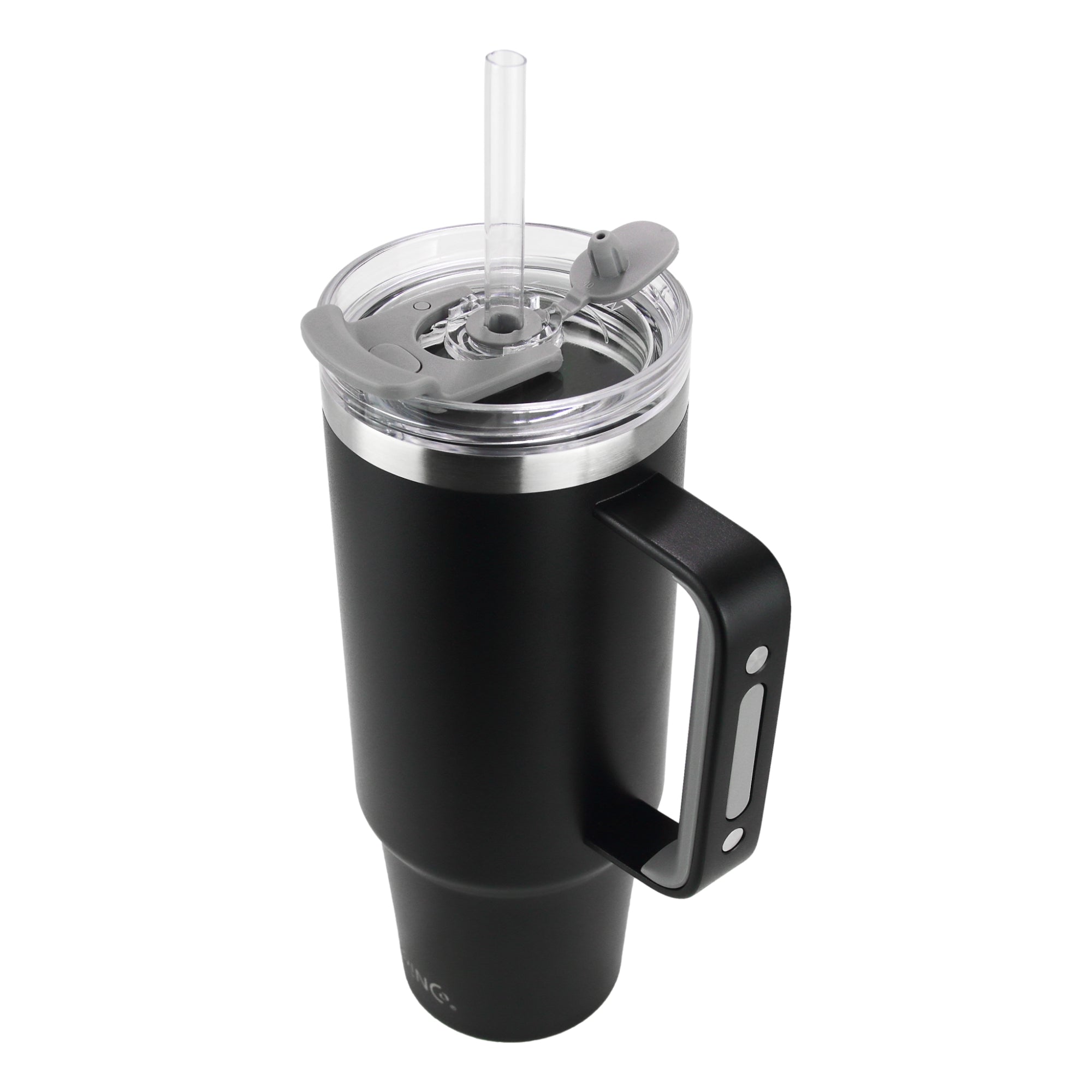 Drinco 40oz BugSur Tumbler with Handle (Black)-USA Flag Secondary image