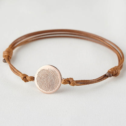 Fingerprint Memorial Jewelry, Fingerprint Bracelet, Sympathy Gift