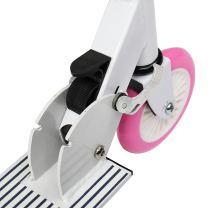 3 Height Adjustable Easy Folding Pink Scooter for Teens