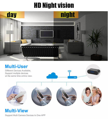 HD Hidden Camera Night Vision WiFi Charger Camera For Home Security