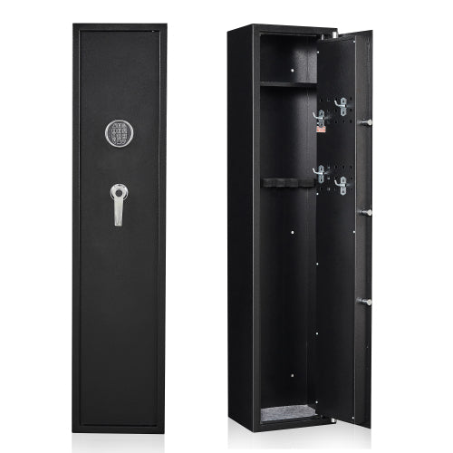 Gun Security Cabinet 55.12 Inches Big Gun Safe Keypad 4 Position