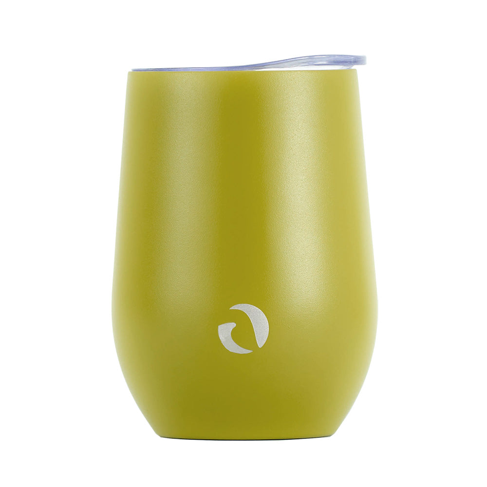 DRINCO® 12oz Insulated Wine Tumbler Glass (Martini Green) Main image