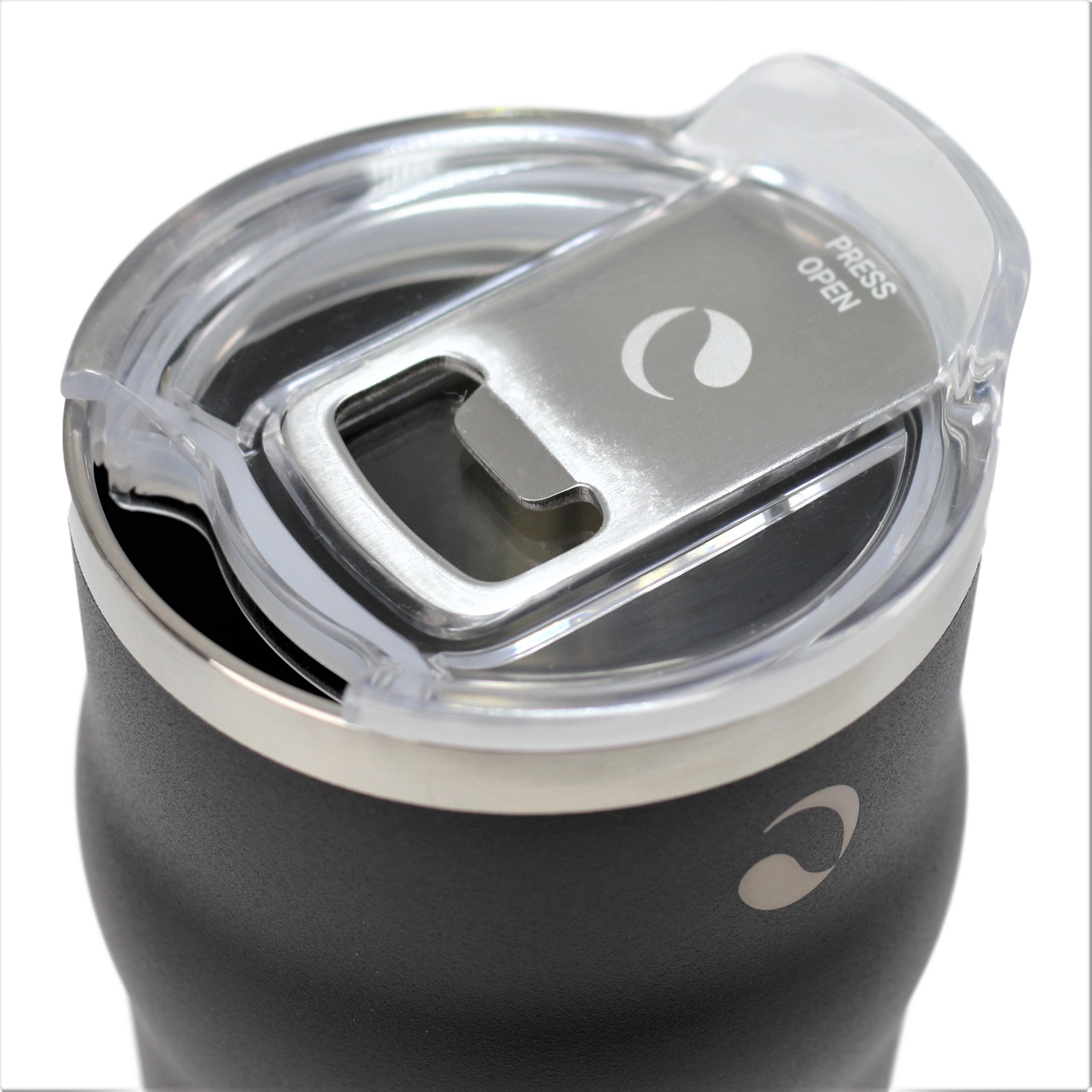 DRINCO 20oz Insulated Tumbler Beer Mug-Bottle Opener THOR-(Jet Black) Secondary image