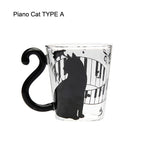 Creative Cat Glass Milk Mug