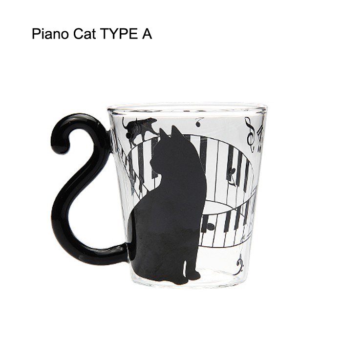 Creative Cat Glass Milk Mug