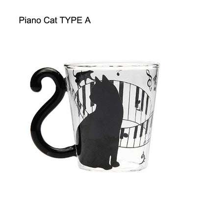 Creative Cat Glass Milk Mug
