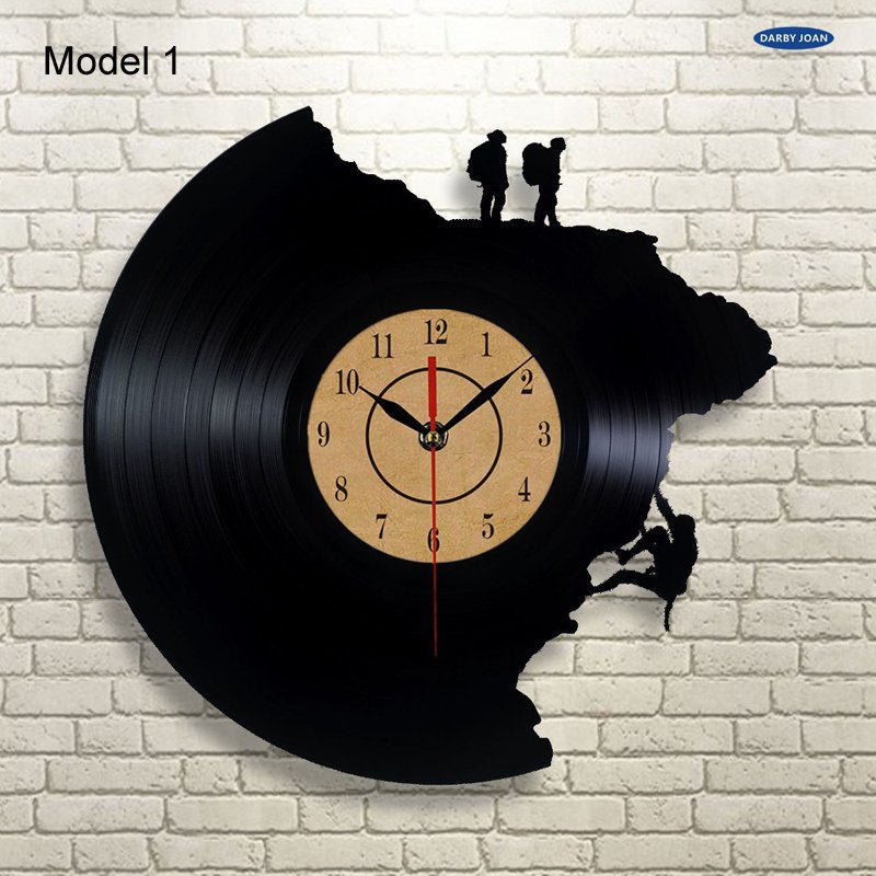 Creative Vinyl Record Climbing Home Wall Clock Secondary image