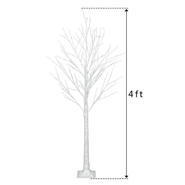 4FT Snowflake Christmas Tree with 48 LED Lamp Secondary image