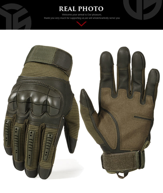 2020 Hot TouchScreen Full Finger Hard Knuckle Tactical Gloves