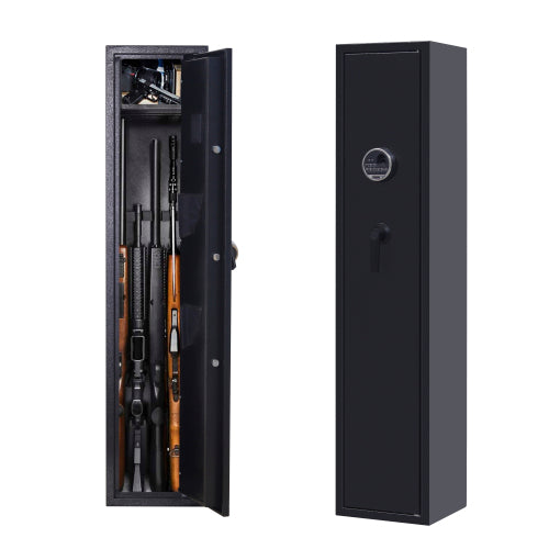 Metal Gun Security Cabinet Fingerprint/Keypad Long Gun Safe Cabinet