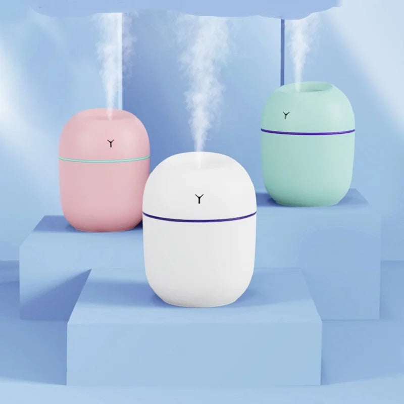 Portable Ultrasonic Humidifier USB Aroma Essential Oil Diffuser LED