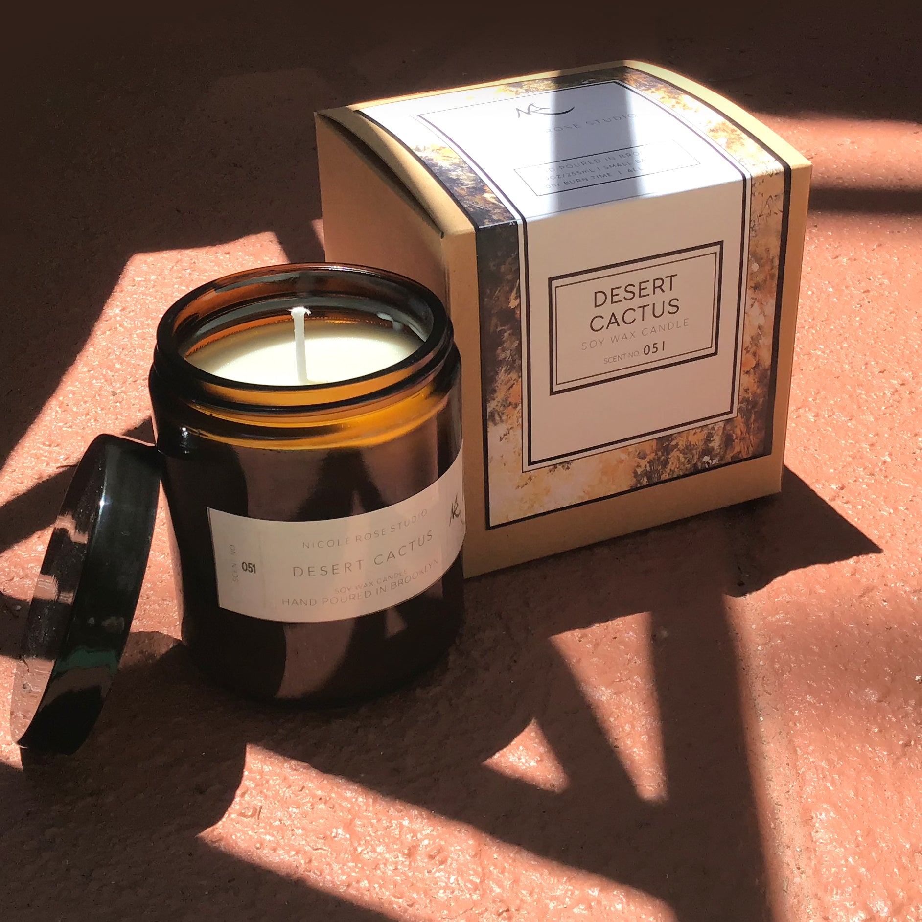 Desert Cactus Scented Soy Wax Candle Secondary image