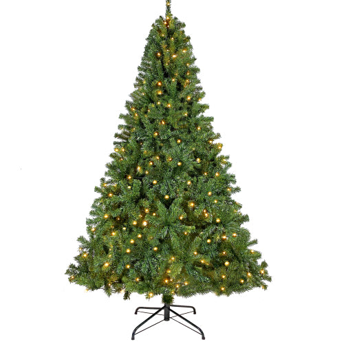 Artificial Fir Christmas Tree Holiday Decoration 350 LED Lights Main image