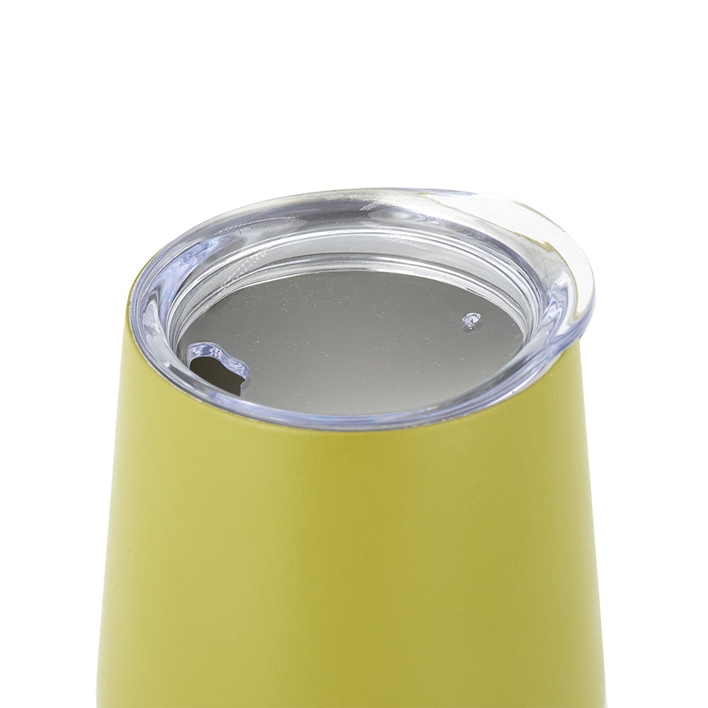 DRINCO® 12oz Insulated Wine Tumbler Glass (Martini Green) Secondary image