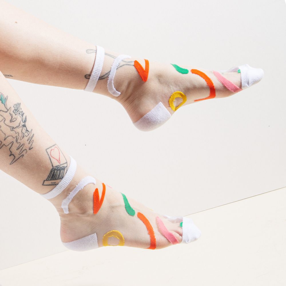 Sheer Fashion Socks Secondary image