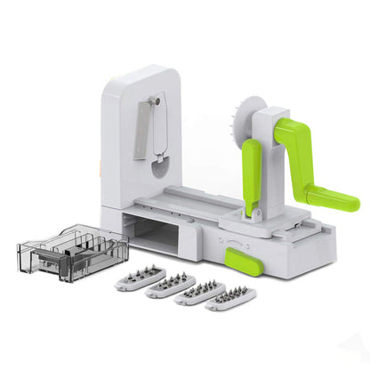 Foldable 5-Blade Spiralizer Set for Easy and Space
