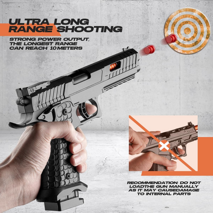 Automatic Shell Ejection Soft Bullet Toys Gun