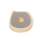 Taper candle or tealight holder | ash wood, stainless steel