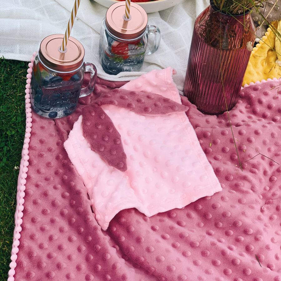 2in1 Blanket with sewn-up Baby Comforter, dusty rose Secondary image