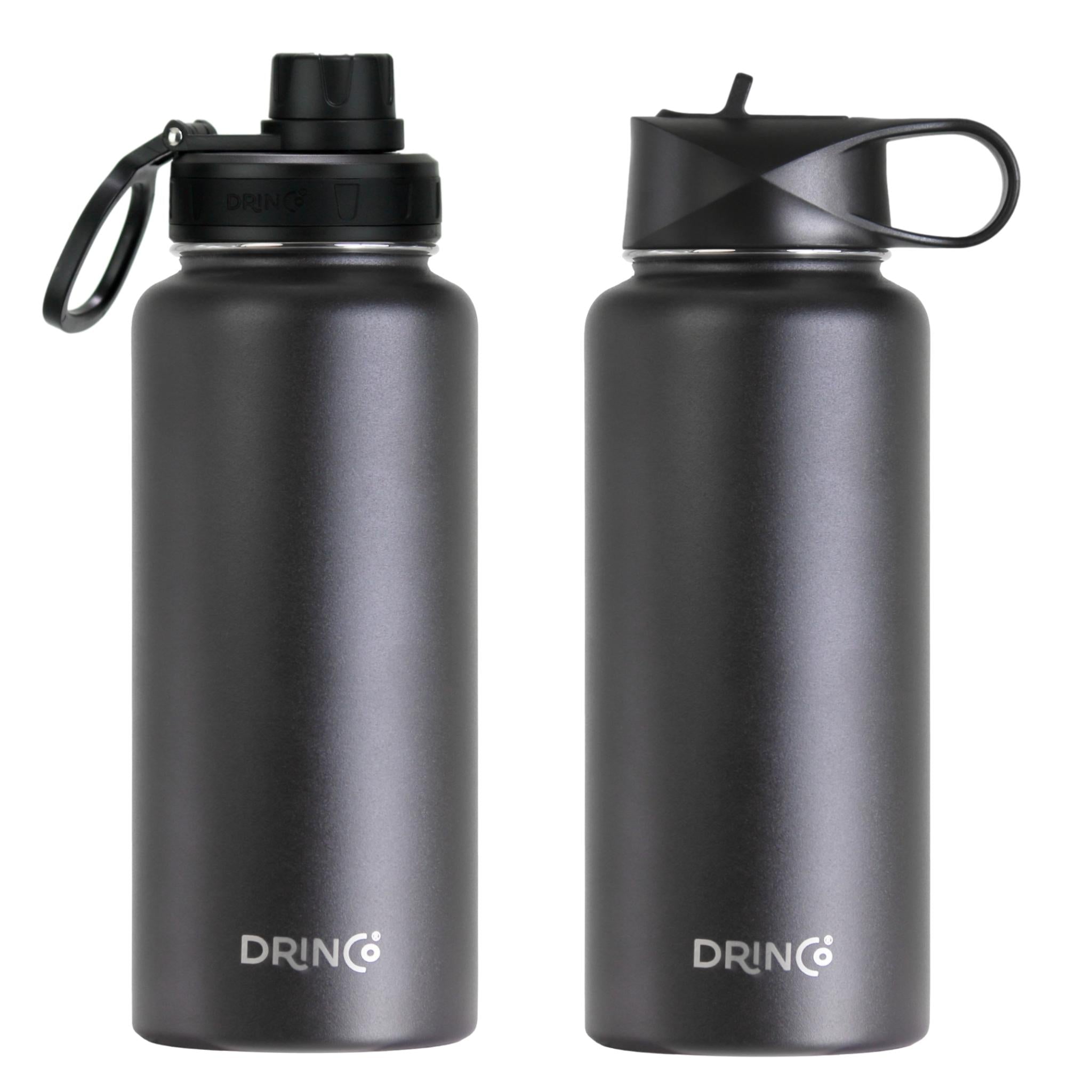 DRINCO® 32oz Stainless Steel Water Bottle - Black Secondary image