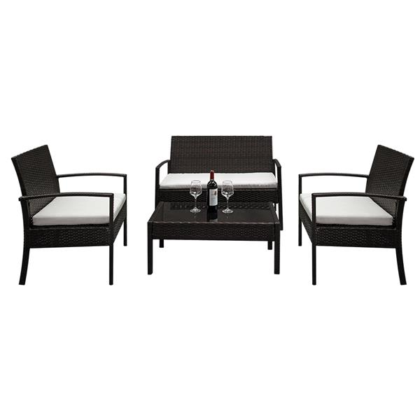 4PCS Rattan Patio Furniture Set Main image
