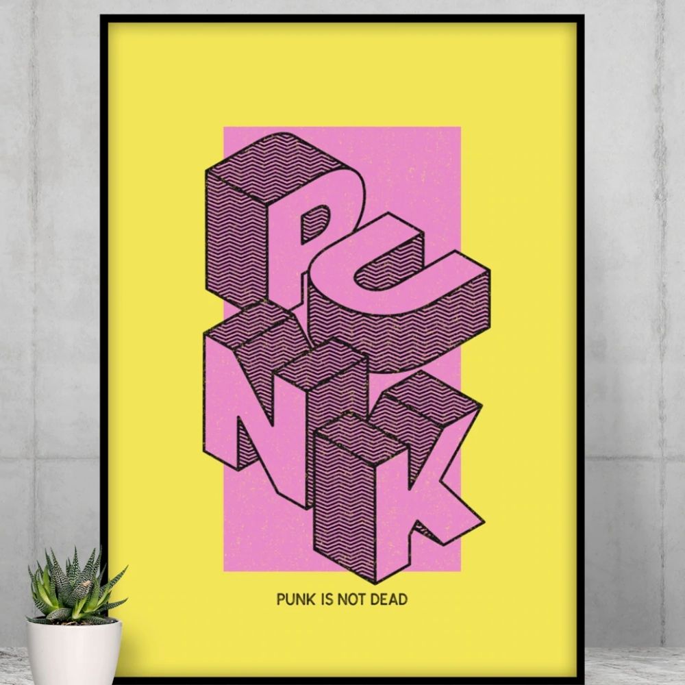 Punk is Not Dead Retro Poster Main image