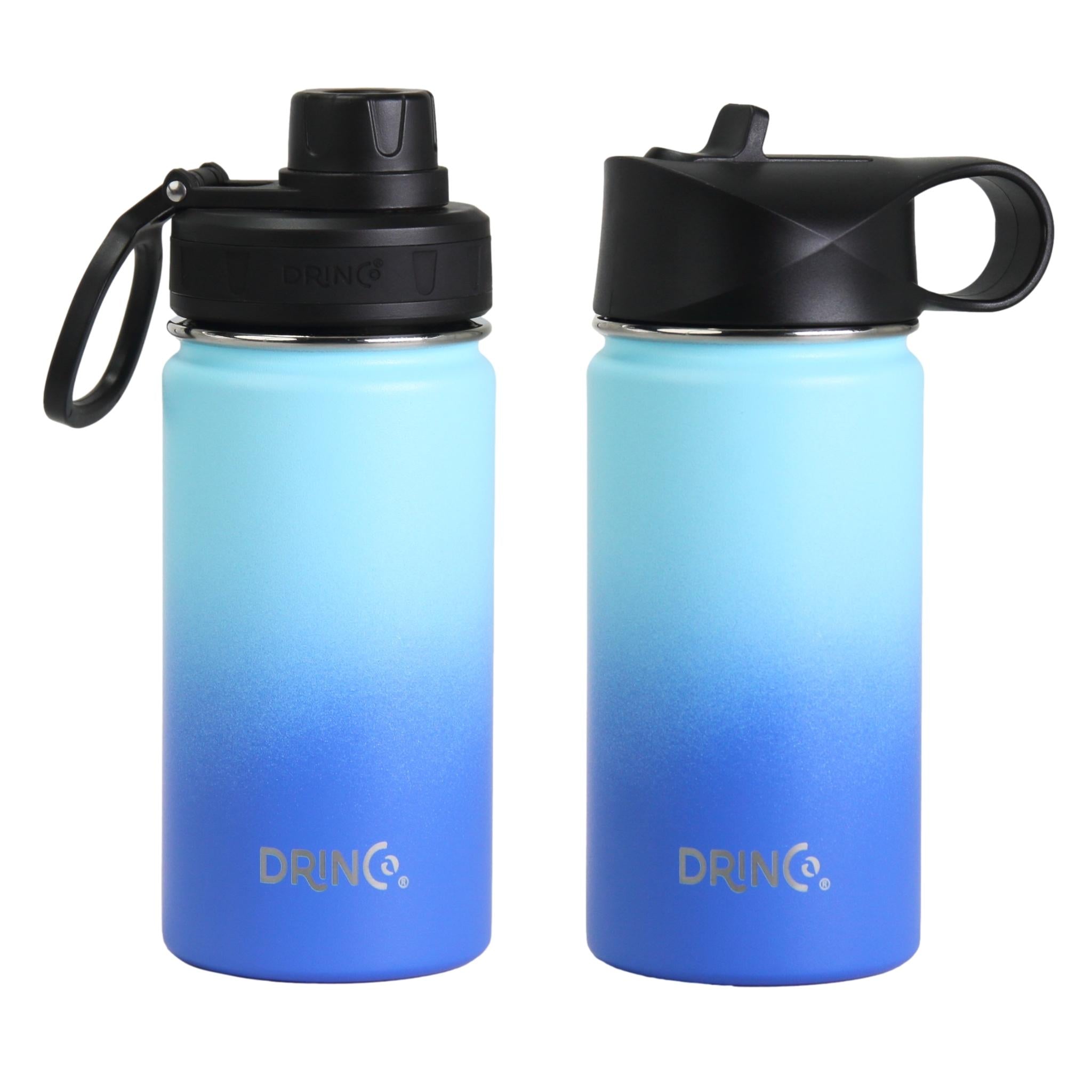 DRINCO® 14oz Stainless Steel Sport Water Bottle - Morning Sky Blue Secondary image